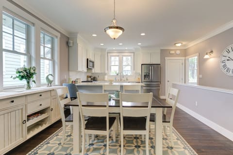 The dining room table.