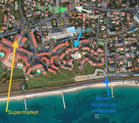 Map of the residence and surrounds.