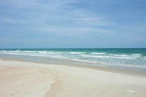 On the beach, beach towels