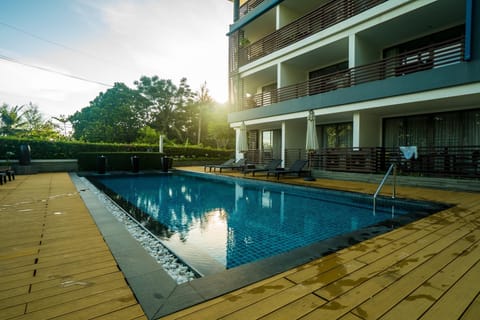 Pool view studio at peaceful Nakalay Palm Condo (12210)