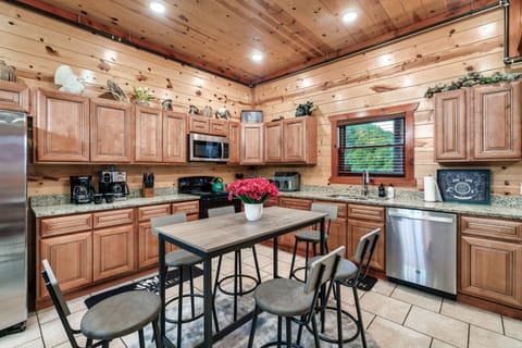 Enjoy a fully-stocked kitchen with extra touches like spices and filtered water.