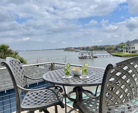 Off master bedroom.  Private balcony for two.