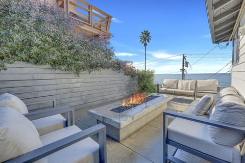 Enjoy the firepit with ocean views