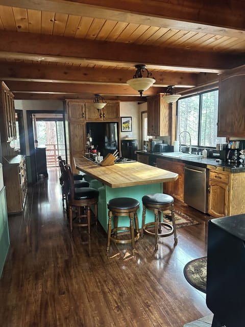 Kitchen facing downstairs bedrooms.