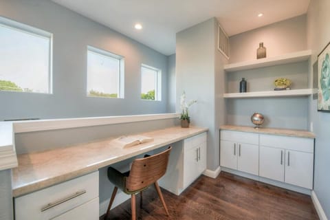 Working space with monitor