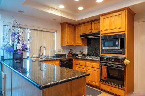 Fully stocked kitchen