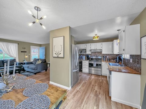 Kitchen is on the ground floor.