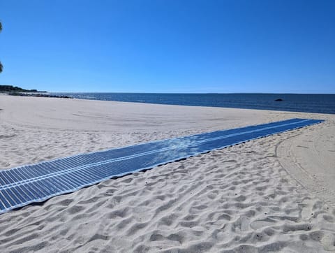 On the beach