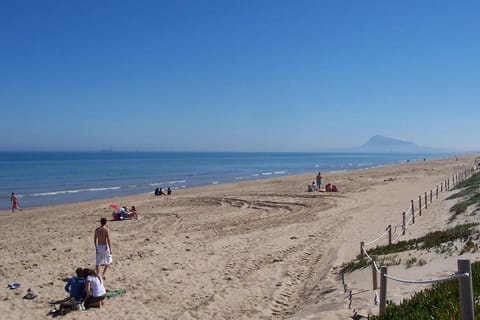 On the beach