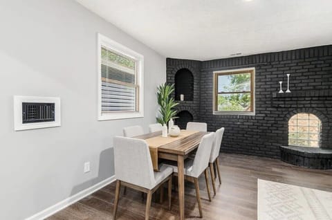 Gorgeous black brick wall