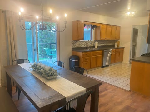 Dining table seats 10