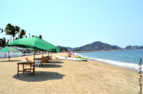 Sun loungers, beach towels