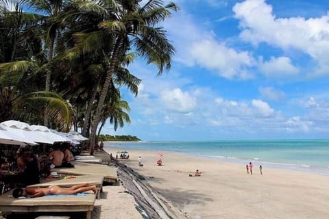 Beach nearby, sun loungers