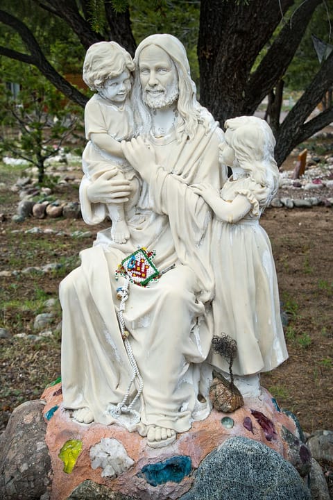 Statue of Jesus and Children