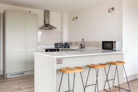 Binion island kitchen @Ballyliffin Beach Houses