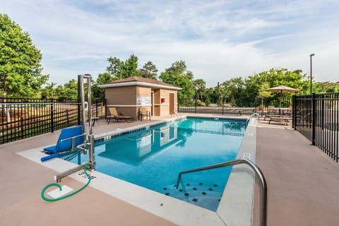 Take a dip in the seasonal outdoor pool.