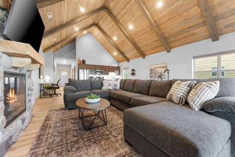 Sink right into the oversized sectional!