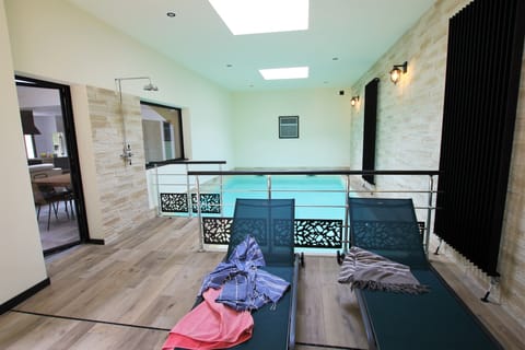 Indoor pool, a heated pool