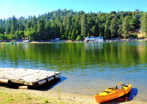 Lake Gregory fishing, kayaks ebike rentals.