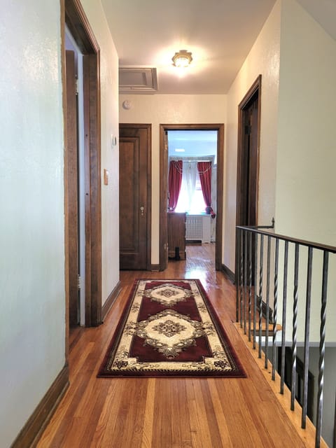 Upstairs hallway, master bedroom straight ahead.