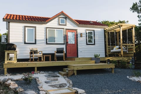 Sip your morning coffee in a comfortable rocking chair or on the couples' swing.