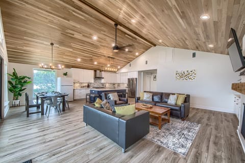 Upstairs living room/kitchen area