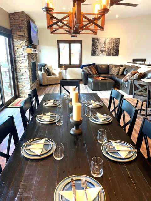 Main Level Dining and Living Area