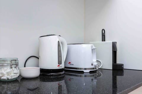 Nespresso coffee machine, kettle and toaster is available 