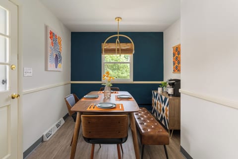 Dining room table with enough seating for 6