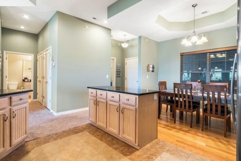 The kitchen is open to the Dining Area