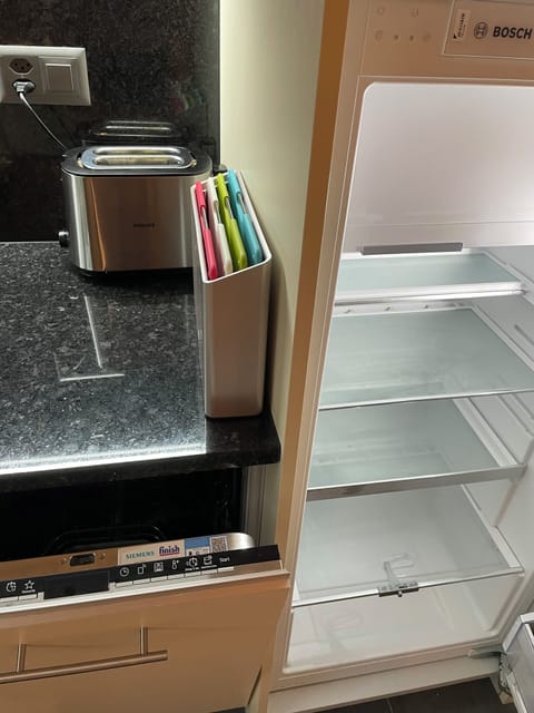 Big fridge, dishwasher