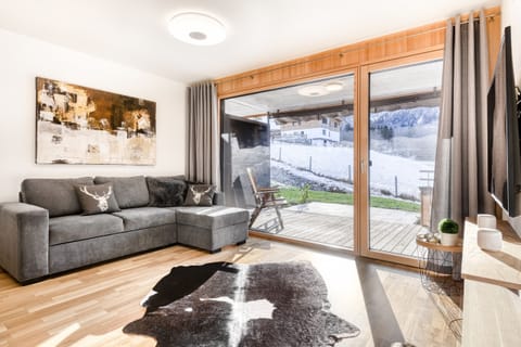 Living room in Mottakopf App. holiday apartment – Brand in Brandnertal