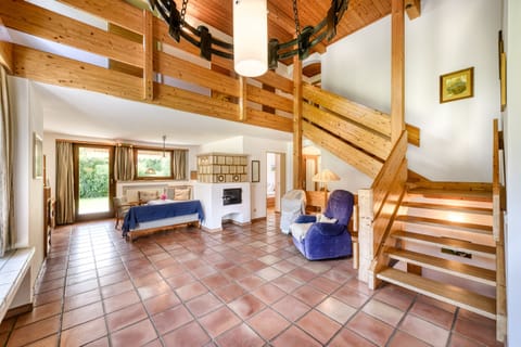 Living area in the Haas holiday home in Vandans in Montafon.