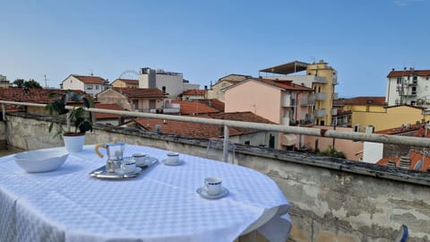 Sea view terrace in the center of Viareggio.