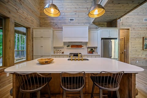 Enjoy your coffee or eat at the bar