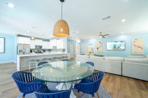 Tangled in Blue - Pet Friendly Vacation Rental Beach House with Private Pool, Elevator, and Fireplace in Crystal Beach, Florida - Five Star Properties Destin/30A
