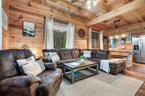 High Country Cabin's cozy living area
