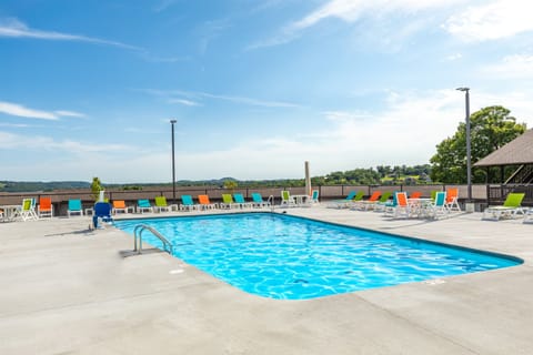 Indoor pool, a heated pool