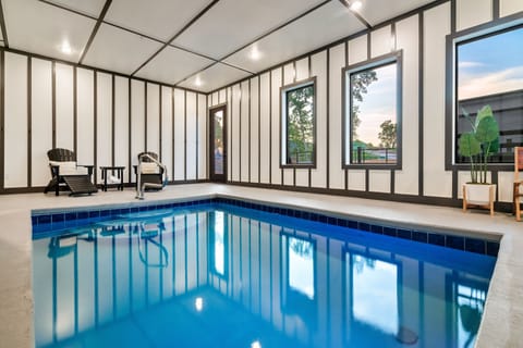 Private indoor heated pool!