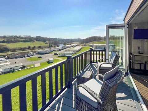 Terrace | The Burrow, Hedgehog Hideaway - Riverside Pods, Ashington, near Morpeth