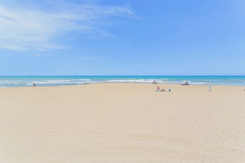 On the beach