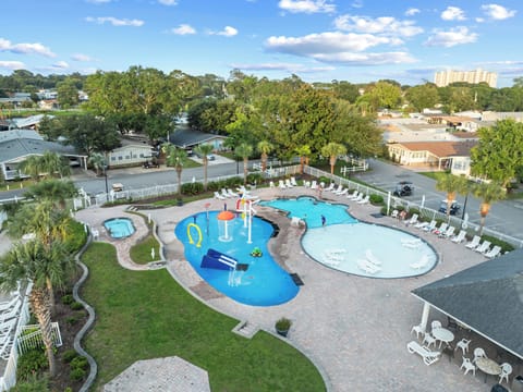 Indoor pool, outdoor pool