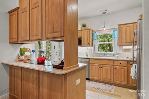 Fully stocked kitchen for all your cooking and baking needs!