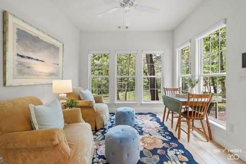 The sun room is our favorite spot!