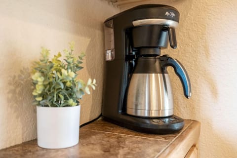 House 1 - Coffee pot, coffee and filters provided