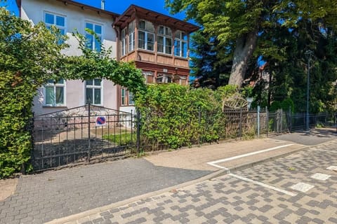 Facade of the building.