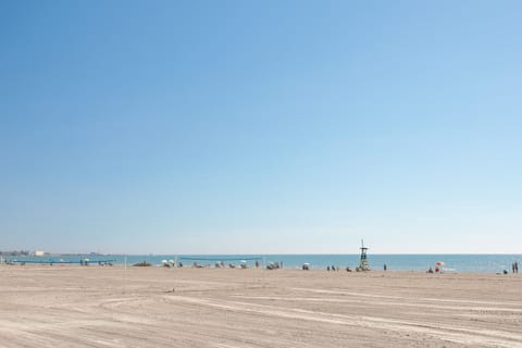 On the beach