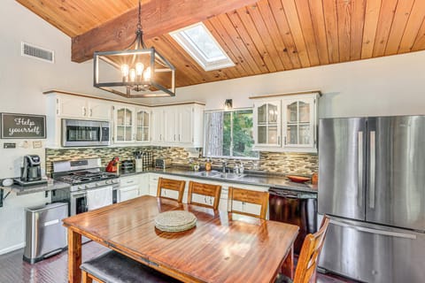 Kitchen | Central A/C & Heating | 2-Story Cabin