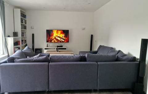 TV, fireplace, DVD player