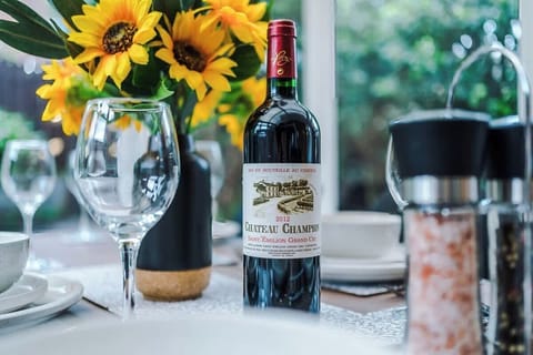 The dining area is perfect for a sit-down meal after a long day at work or exploring the city of Chester.